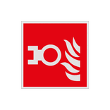 Pictogramme de sécurité F-NL-003 - Point de raccordement au col de cygne - rétroréfléchissant