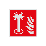 Pictogramme de sécurité F-NL-004 - Bouche d'incendie souterraine - rétroréfléchissant