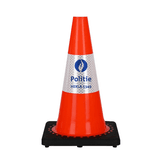 Cône de signalisation 300mm orange avec pied en plastique recyclé