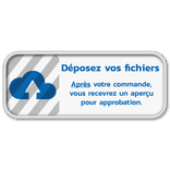 Panneau d'information 5:2 réfléchissant avec votre propre impression