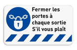 Panneau d'obligation - M028 - Verrouillage obligatoire