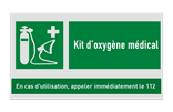 Panneau de sauvetage - E028 - Kit d’oxygène médical