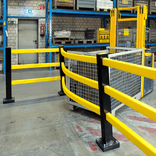 Porte d’accès TS-1 avec poteau pour barrière de sécurité