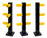 Veiligheidshek TS-1 flexibel compleet - diverse afmetingen - bodemmontage