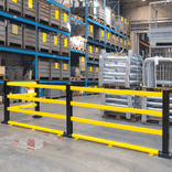 Poutre de protection basse en acier pour barrière industrielle