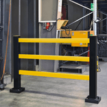 Veiligheidshek TS-1 flexibel compleet - diverse afmetingen - bodemmontage
