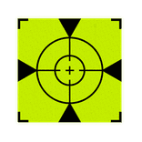 Meetsticker T2 klasse 3 T-7513 fluorescerend geel/groen
