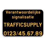 Werfbord landscape 3:2  - Verantwoordelijke signalisatie