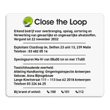 Informatiebord 1300x1100 reflecterend met je eigen opdruk