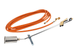 Brûleur au propane en acier inoxydable pour l'application de marquage thermoplastiques - avec tuyau de 10 mètres