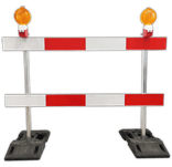 Barrière de Chantier en Aluminium - Kit Complet (Longueur 2000mm)