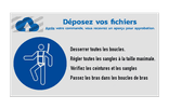 Panneau de sécurité | Logo + 1 pictogramme avec texte personnalisé