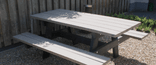 Picknicktafel met gesloten tafelblad - type Oslo - Bicolor