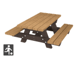 Petite table de pique-nique - Bicolore - Type Oslo Junior