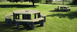 Picknicktafel rond - type Siena - Bicolor