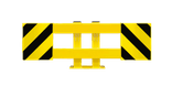 Regalanfahrschutz Stahl gelb/schwarz – 900–1300mm – Bodenmontage