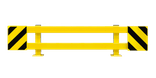 Regalanfahrschutz Stahl gelb/schwarz – 1700–2100mm – Bodenmontage