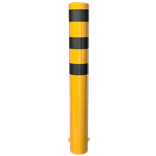 Rampaal Ø193mm staal verzinkt - geel/zwart - 1200/1500/2000mm - met grondanker