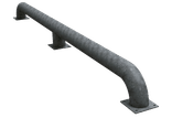 Guide-roues en acier galvanisé Ø152 mm longueur 3650 mm