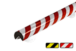 Kantenschutzprofil Kunststoff Ø60mm – 1 Meter – reflektierend & verschraubbar