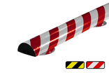 Stootbeschermer PU-schuim reflecterend Ø70mm type C+ - lengte 1 meter - schroefbaar