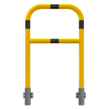 Schutzgeländer Stahl Ø48/60mm mit Querstrebe – Wandmontage