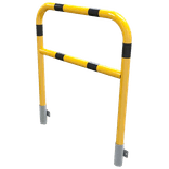 Schutzgeländer Stahl Ø48/60mm mit Querstrebe – Wandmontage