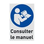 Autocollant ou panneau - M002 - Consulter le manuel