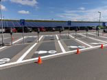 Wegmarkering spuitmal PVC (5mm) - Sjabloon laadstekker elektrische voertuigen