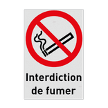 Autocollant ou panneau - P002 - Interdiction de fumer