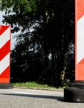 Geleidebaken flexibel overrijdbaar met baakvoet - reflecterend klasse 2