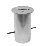 Socle d'ancrage pour potelet conique