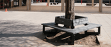 Banc public avec dossier - Bicolore - Modèle London 4ML