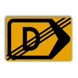 Omleidingsbord - T201r-de - Werk in uitvoering