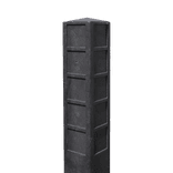 Routepaal gerecycled kunststof met 4x5 uitsparingen 75x75mm - 120x120x1700mm