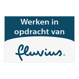 Magneetbord reflecterend klasse 3 met full colour opdruk