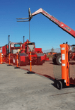 Absperrnetz RapidRoll™ fahrbar 15 m mit Pfosten