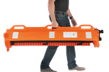 Absperrnetz RapidRoll™ 15 m mit Pfosten und Standfüßen