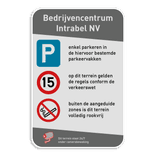 Informatiebord ingang full-colour opdruk eigen ontwerp