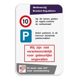 Informatiebord ingang full-colour opdruk eigen ontwerp