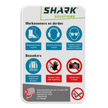 Informatiebord ingang full-colour opdruk eigen ontwerp