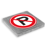 Symbooltegel 300x300mm - Niet parkeren