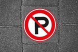 Symbooltegel 300x300mm - Niet parkeren