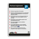 Informatiebord parkeerreglement G4S - 2:3 - Reflecterend
