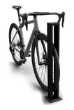 Fietsbeugel staal zwart voor 1 fiets  - 95x95x800mm