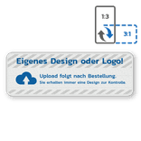 Hinweisschild Rechteckig 3:1, reflektierend, mit eigenem Design
