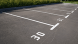 Parkeervak belijning parkeerplaats wit