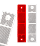 Catadioptre aluminium classe 3 pour potelet de balisage 40x180 mm