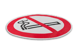 Vloersticker - Roken niet toegestaan