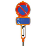 Panneaux d'interdiction de stationnement en PEHD - E1